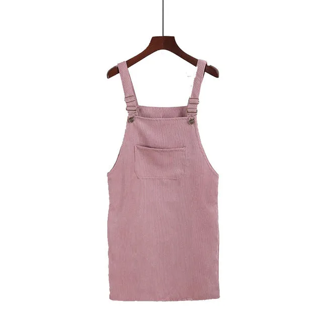 "CORDUROY" OVERALL SKIRT