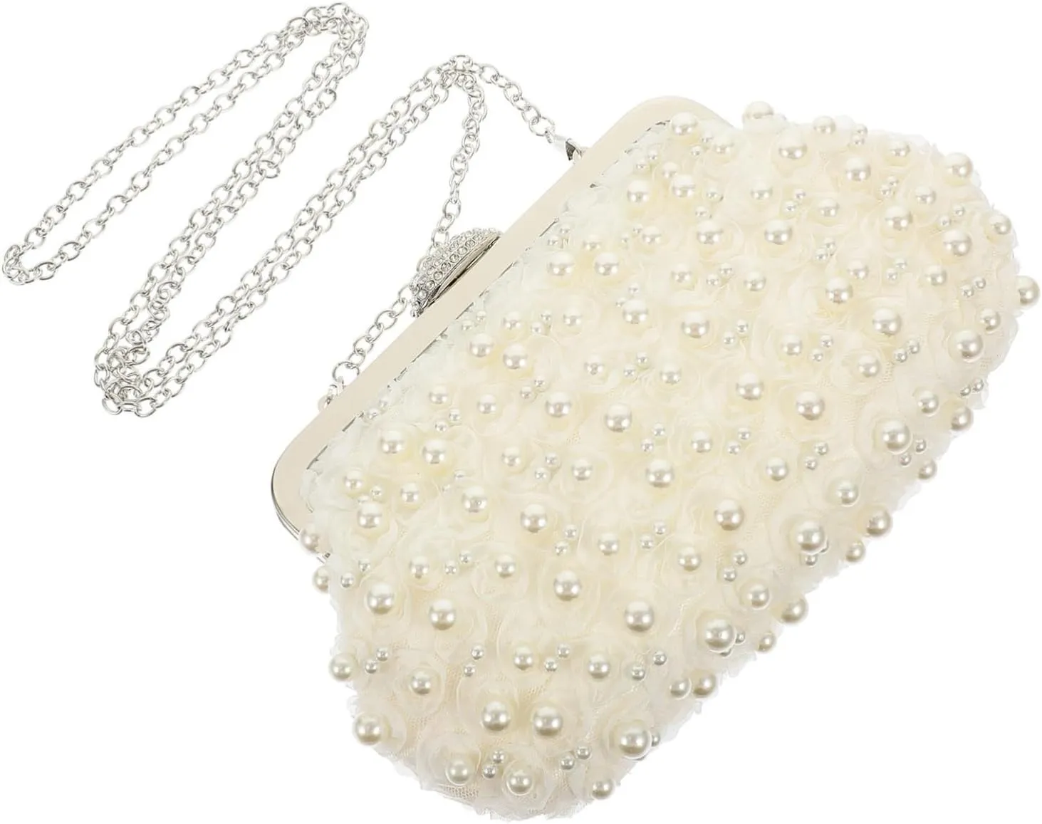 Rose Gold Evening Bag Pearl Handbags for Women Wedding Bags for Women Formal Pearl Clutch Purse
