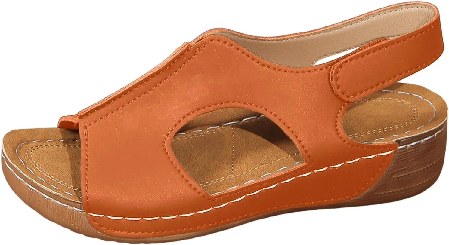 Sandals for Women Orthopedic Shoes: Comfortable Dressy Womens Wedge Sandal Summer Walking Wedges Casual Open Toe Sandals