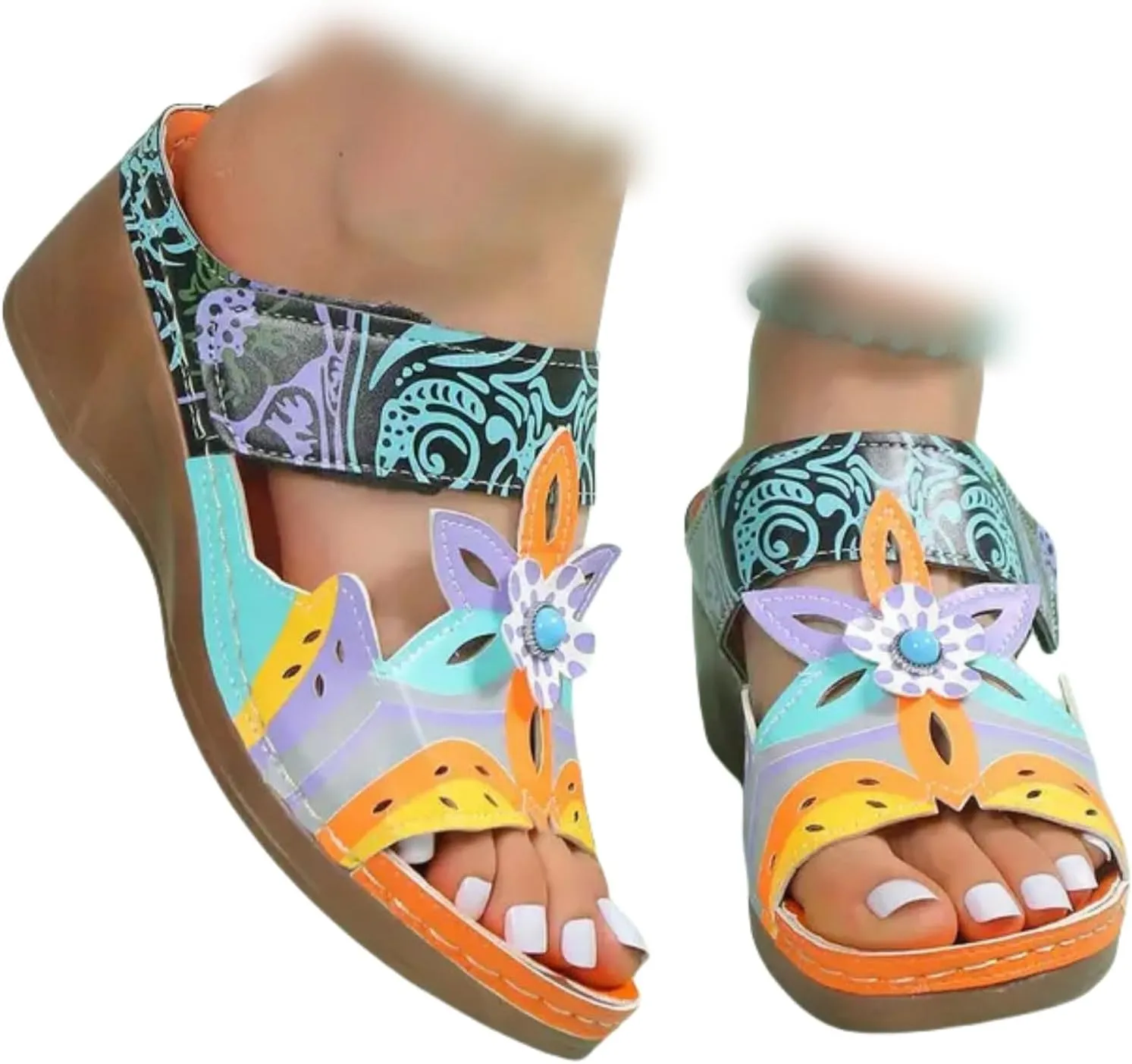 Sandals Women Dressy Summer Flat Cute Casual Beach Shoes Orthopedic Arch Support Flip Flops Comfort Orthotic Slides