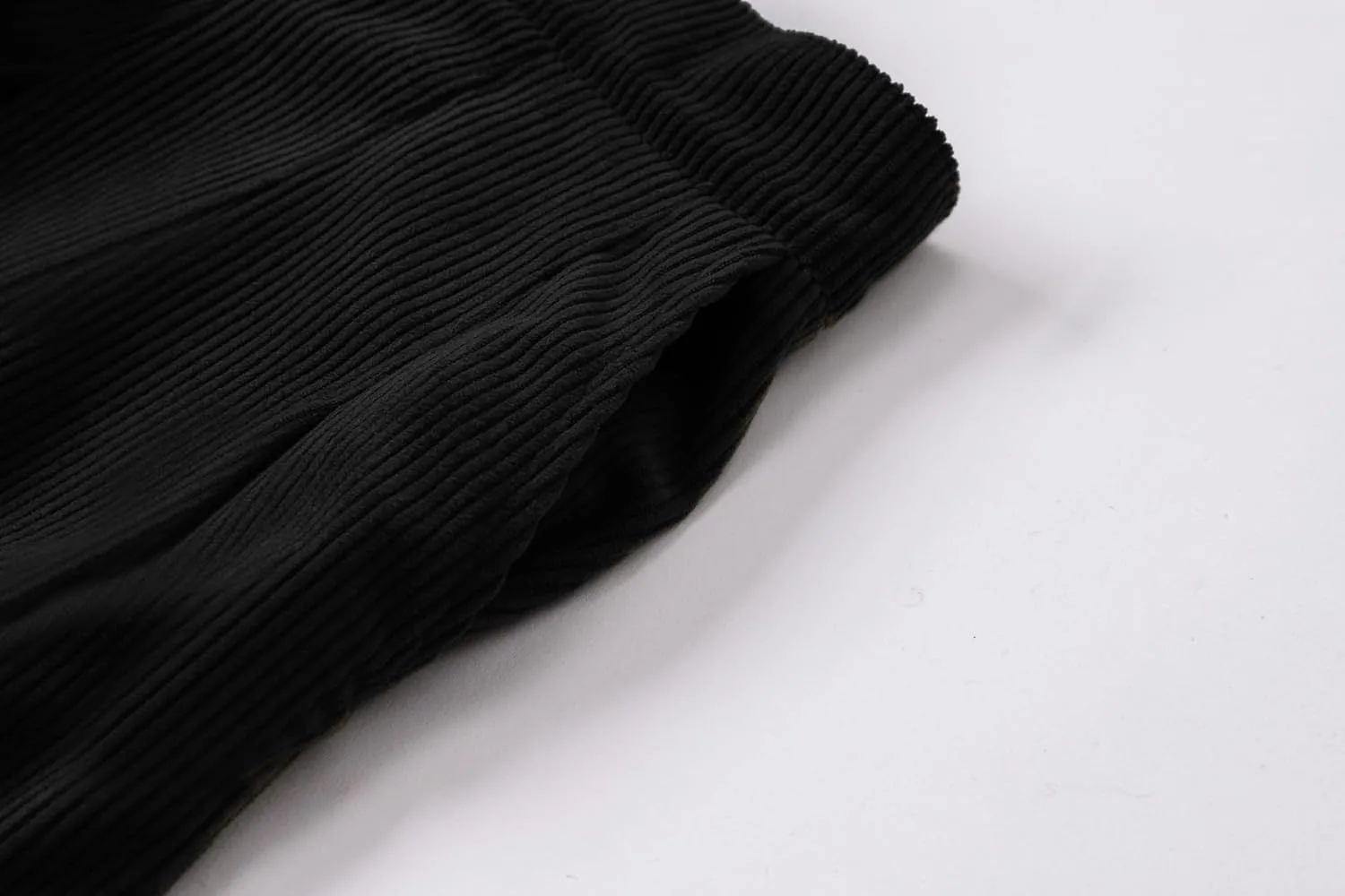 SANGTREE Women Corduroy Pleated Mini High Elastic Winter Skirts with Comfy Casual Stretchy Band