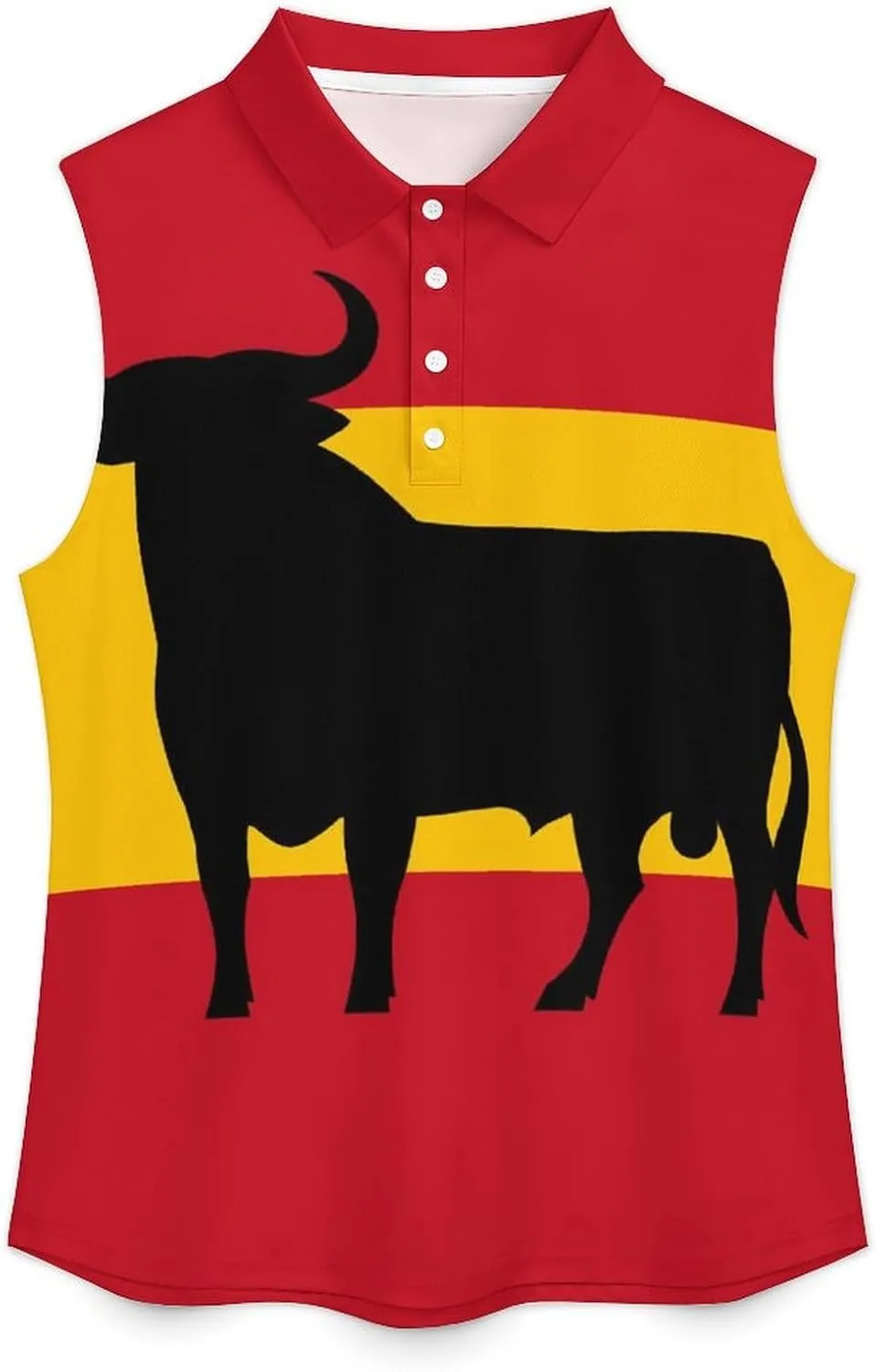 Spanish Bull Women's Sleeveless Golf Polo Shirts Athletic Tank Tops