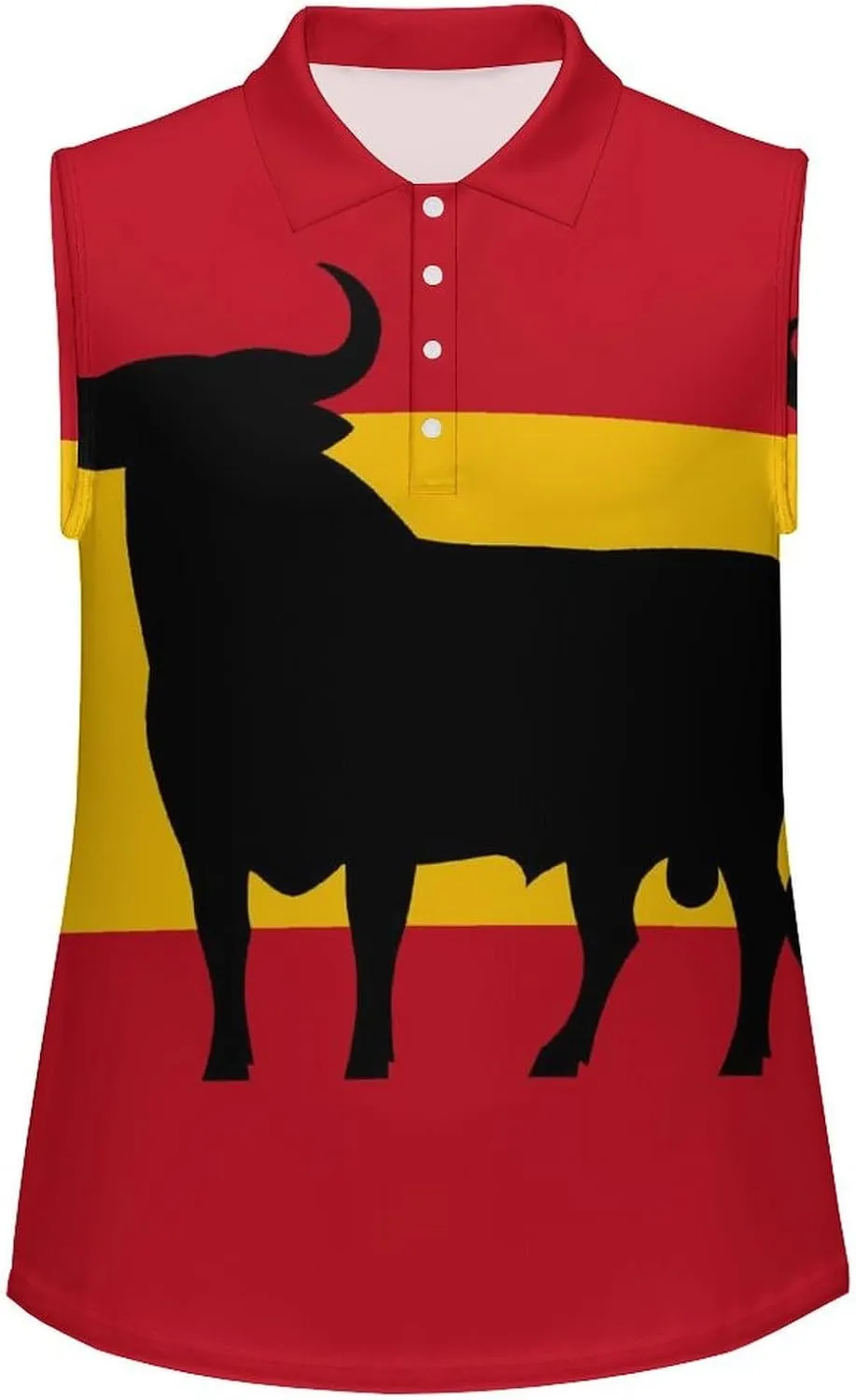 Spanish Bull Women's Sleeveless Golf Polo Shirts Athletic Tank Tops