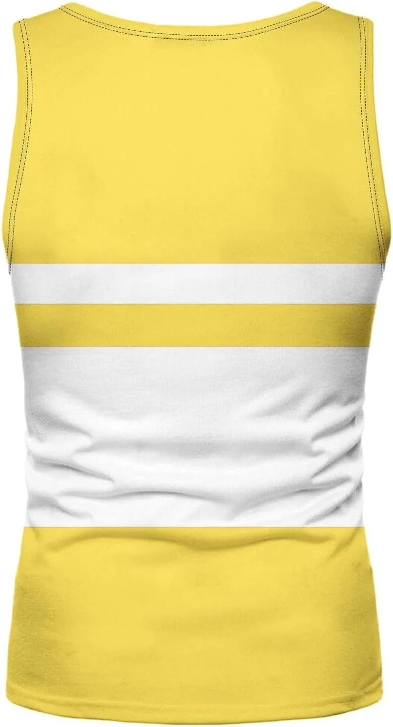 Striped Tank Tops for Men Beach Wear Graphic Sleeveless Graphic Shirts Big Tall Sports Gym Workout Casual Summer Tops