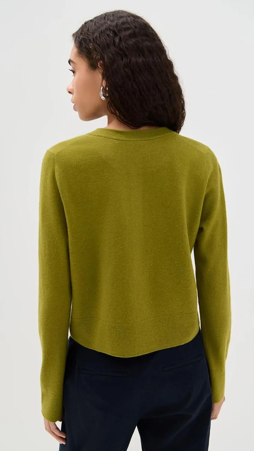 Vince Women's Tipped Half Moon Cardigan