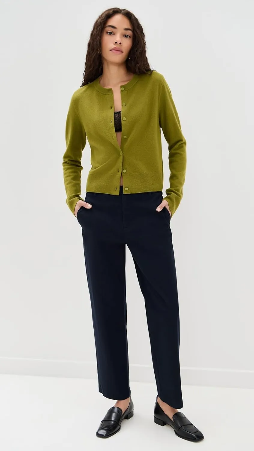 Vince Women's Tipped Half Moon Cardigan