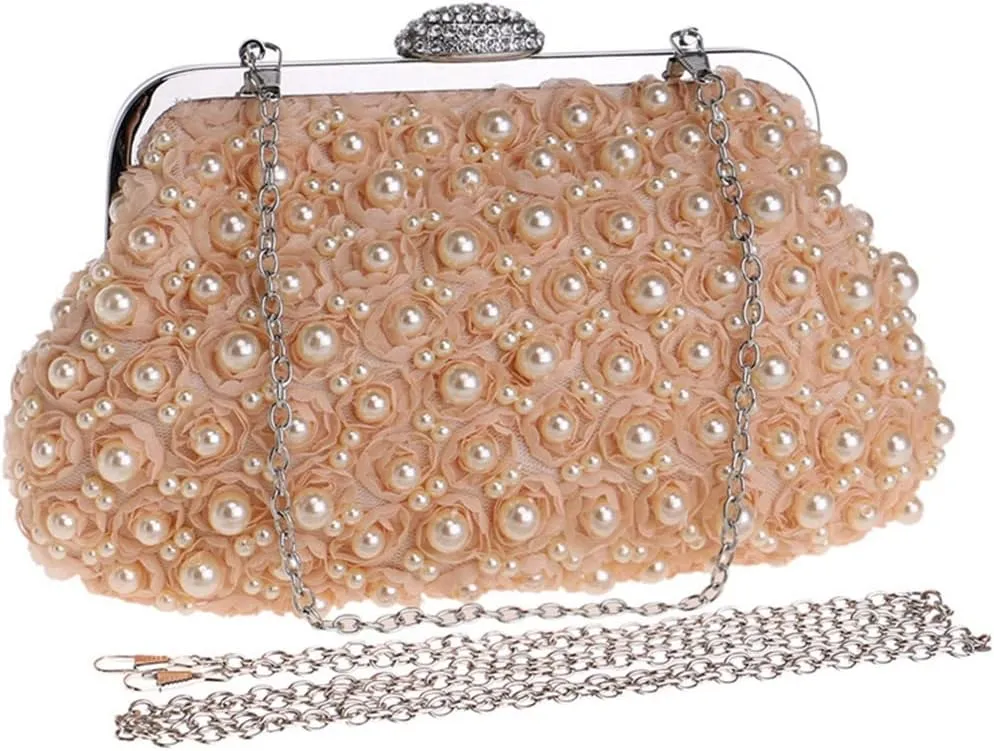 Women Wedding Clutch Bags Beaded Evening Bags Party Diamonds Small Chain Handbags Purse