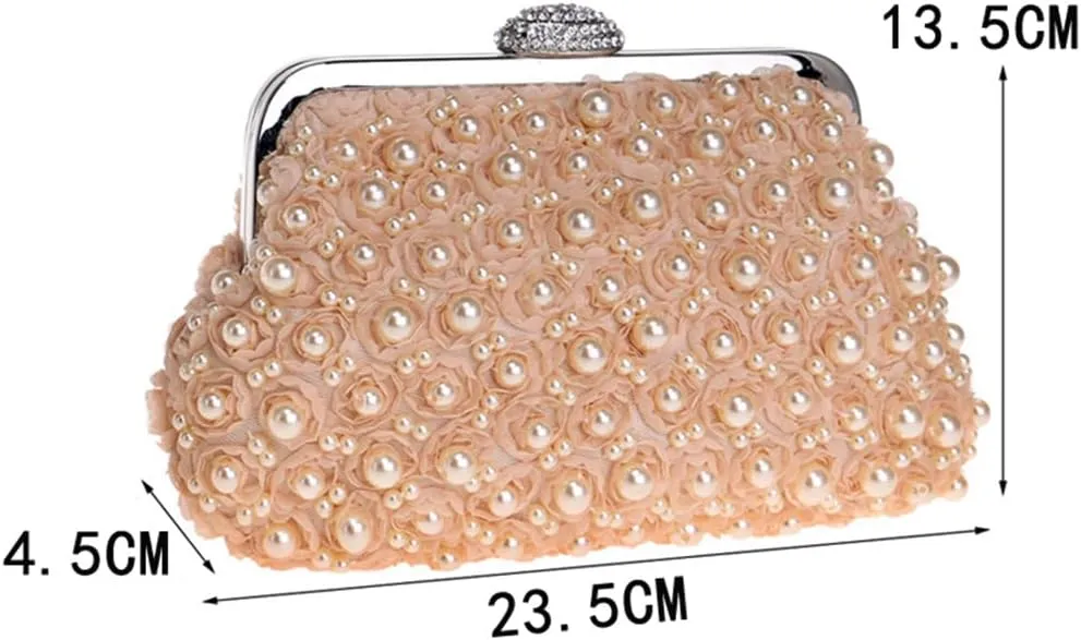 Women Wedding Clutch Bags Beaded Evening Bags Party Diamonds Small Chain Handbags Purse