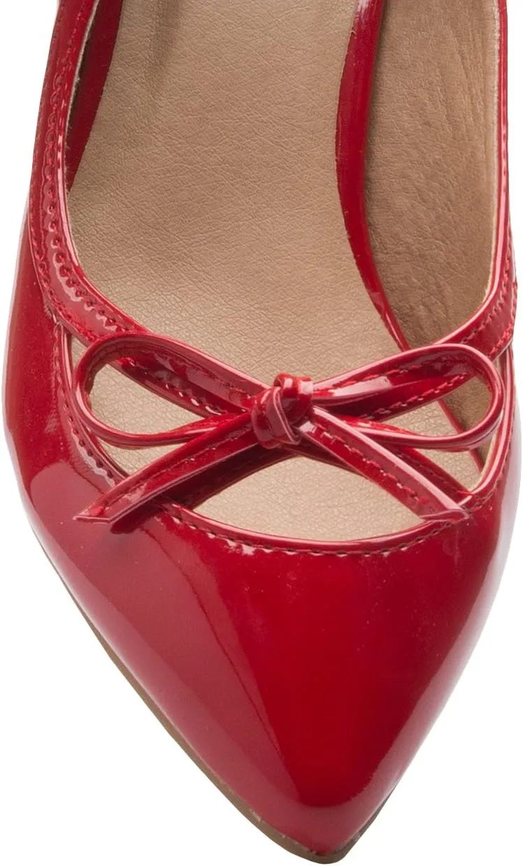 Womens Classic Closed Toe D'Orsay Bow Kitten Heel Pump | Dress, Work, Party Mid Heeled Pumps