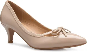 Womens Classic Closed Toe D'Orsay Bow Kitten Heel Pump | Dress, Work, Party Mid Heeled Pumps