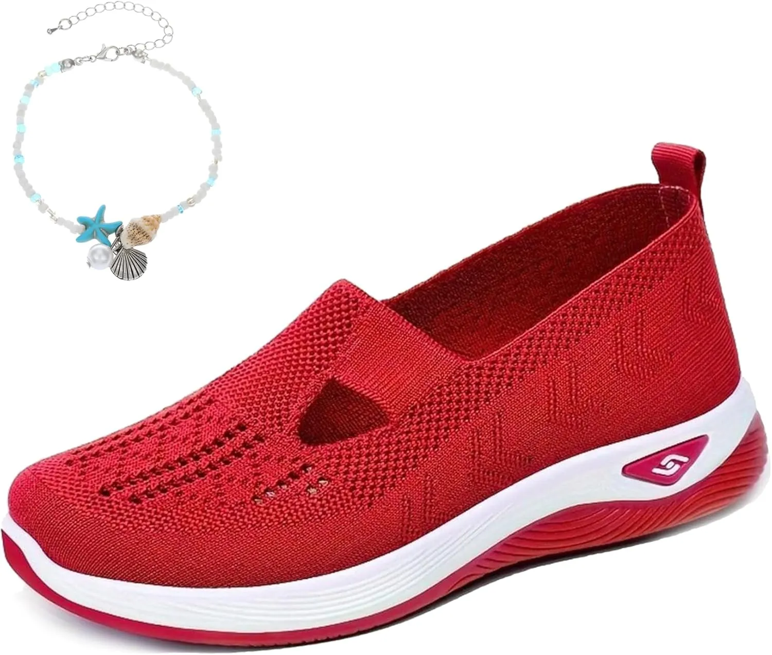 Women's Comfortable Breathable Knitted Sneakers,Knitted Sneakers for Women,Arch Support Orthopedic Sneakers