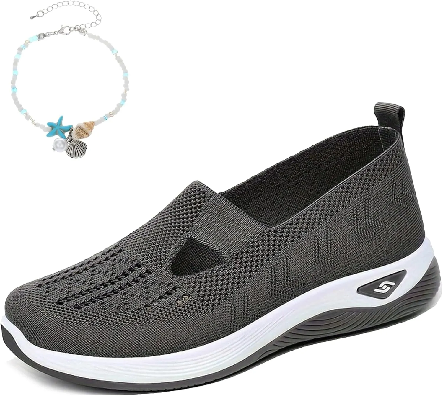Women's Comfortable Breathable Knitted Sneakers,Knitted Sneakers for Women,Arch Support Orthopedic Sneakers