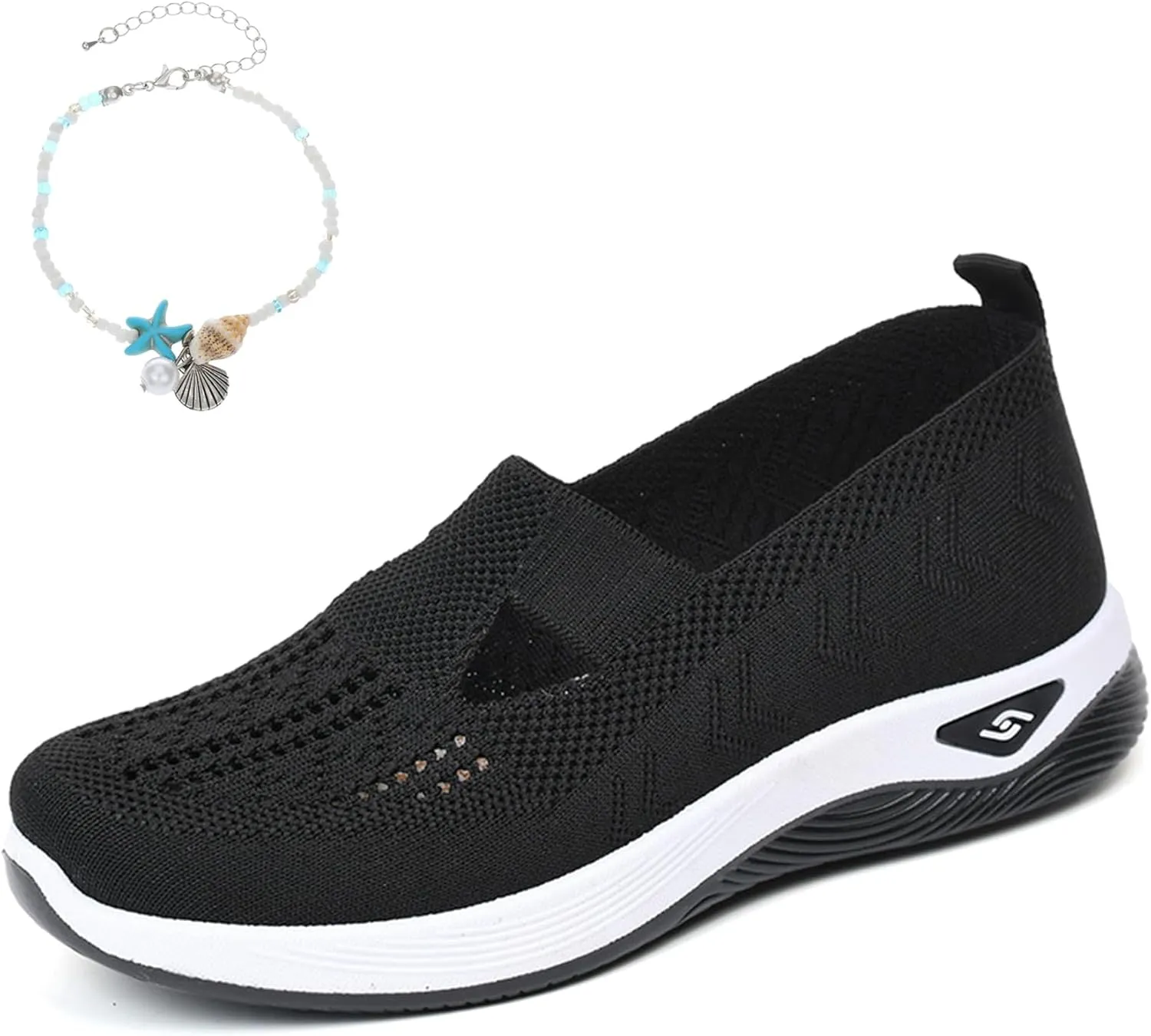 Women's Comfortable Breathable Knitted Sneakers,Knitted Sneakers for Women,Arch Support Orthopedic Sneakers
