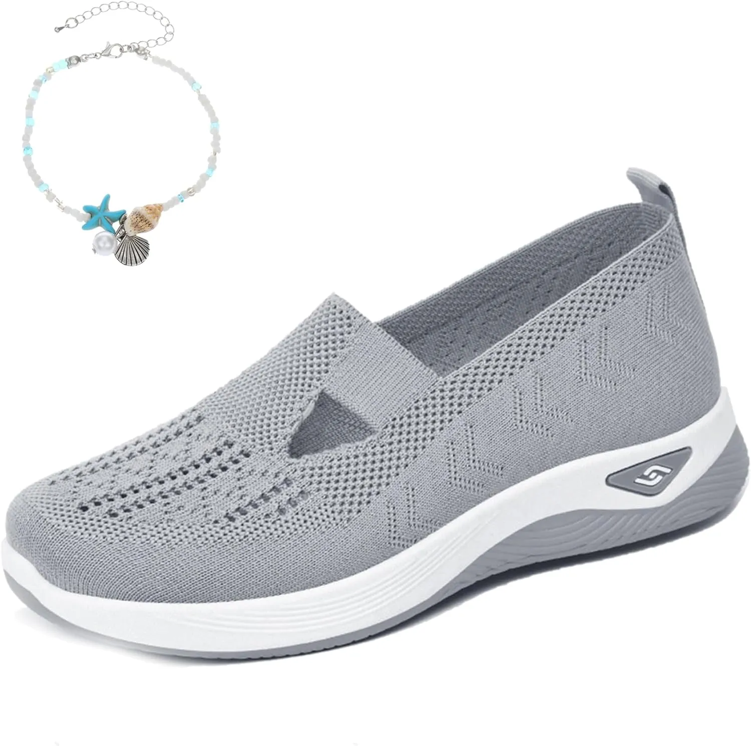 Women's Comfortable Breathable Knitted Sneakers,Knitted Sneakers for Women,Arch Support Orthopedic Sneakers
