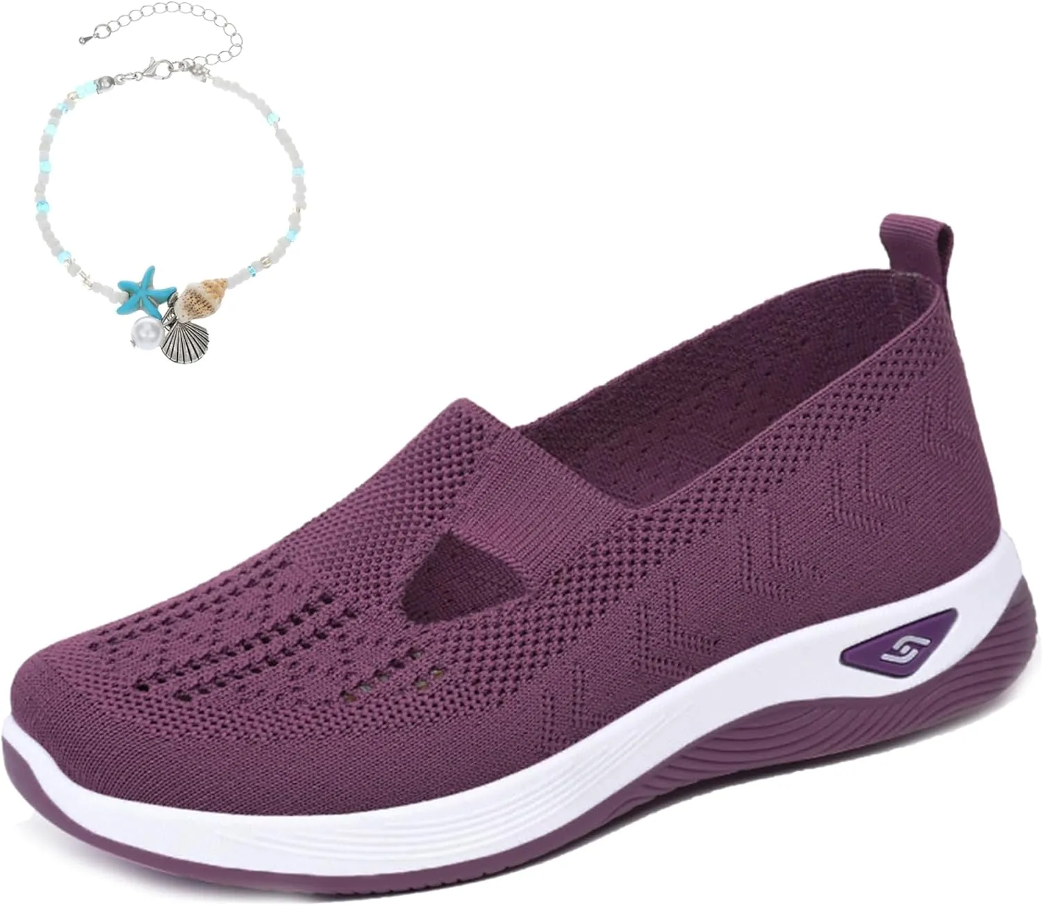 Women's Comfortable Breathable Knitted Sneakers,Knitted Sneakers for Women,Arch Support Orthopedic Sneakers