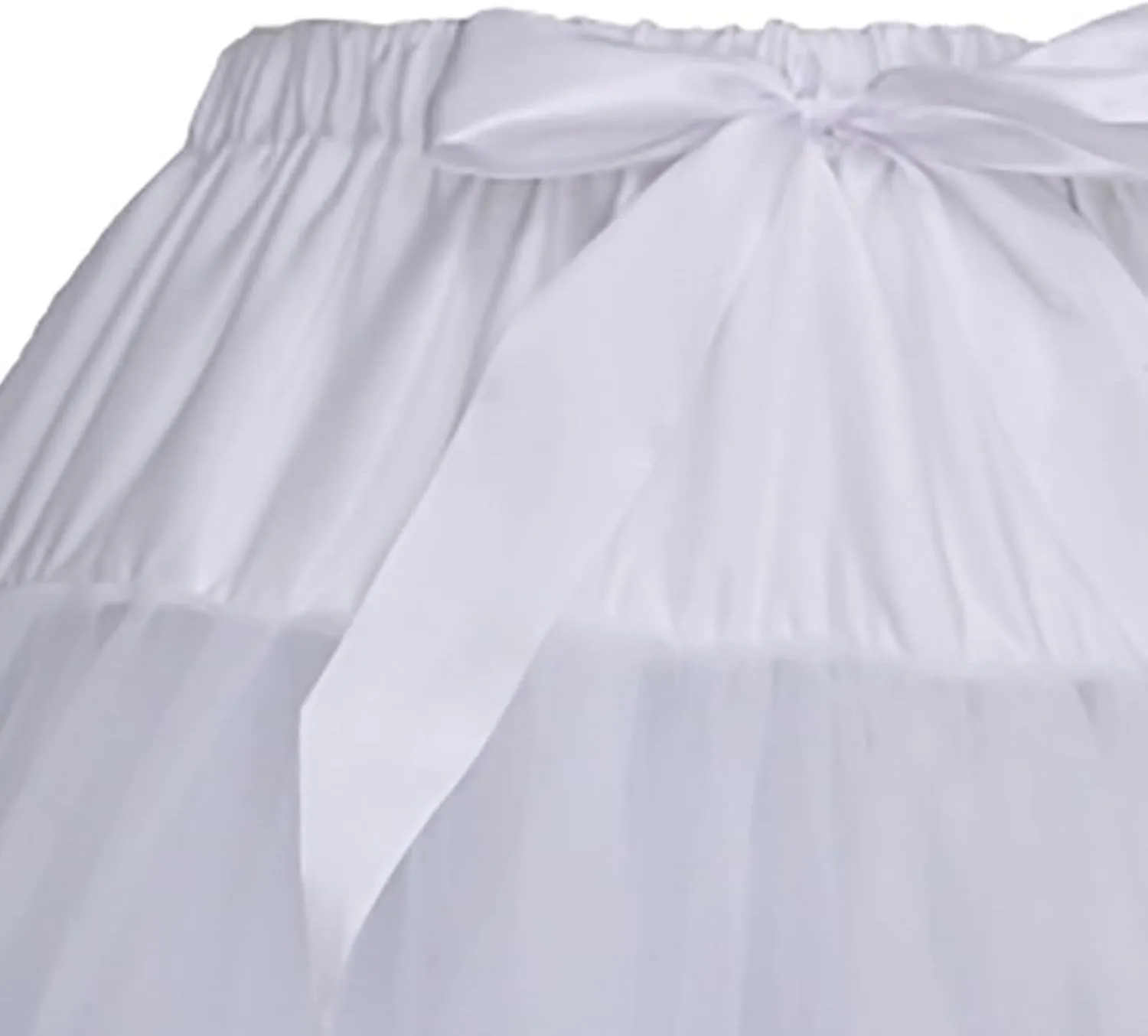 Women's Elastic Waist Puffy Tutu Skirt Tulle Petticoat 3-Layered Pleated Dance Skirt Cosplay Party Dress Mini Skirt