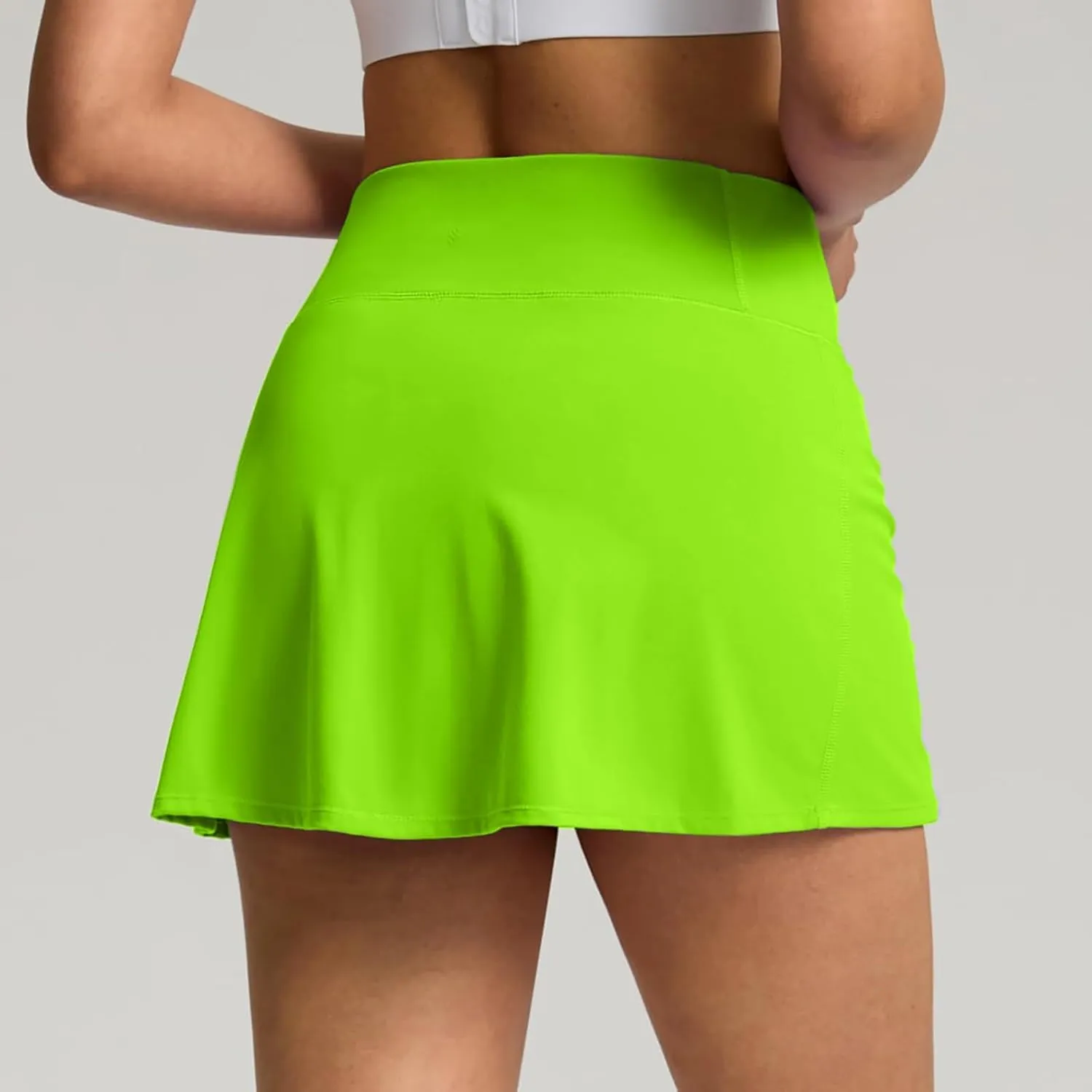 Womens Tennis Skirt with Shorts High Waisted Tummy Control Golf Skorts Athletic Workout Casual Running Shorts with Pockets