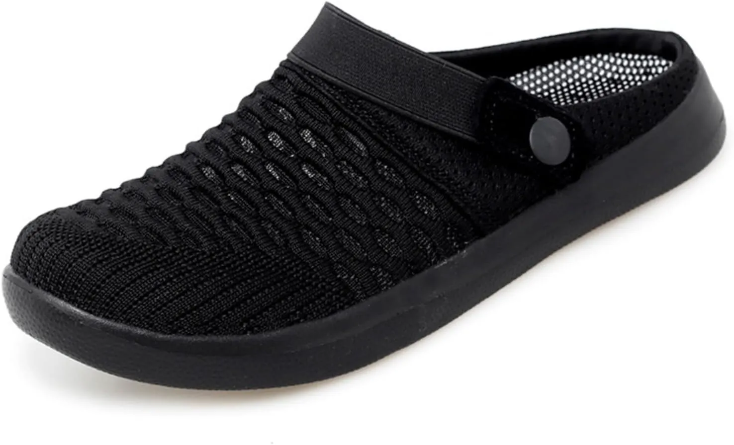 Women's Walking Shoes Knitted Breathable Clogs Lightweight Slip-On Mules Non-Slip Quick Drying Sandals Comfortable Garden Clogs Pool Water Shoe Hiking House Traveling Shoes Casual Beach Slippers
