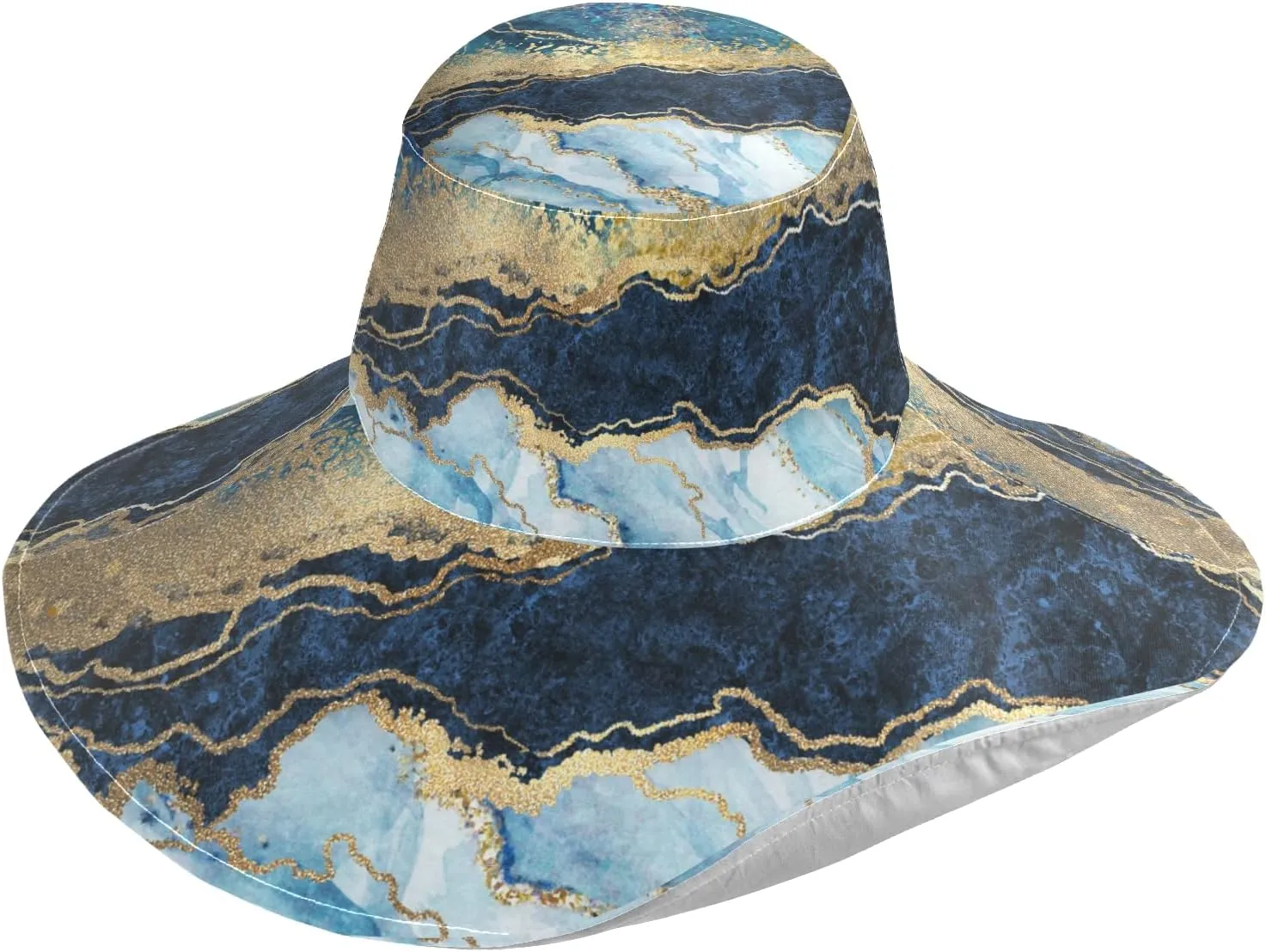 Women's Wide Brimmed Sunhats Sun Beach Hat Water-Resistant Summer Hat Visor Uv Protection Cap for Women Outdoor