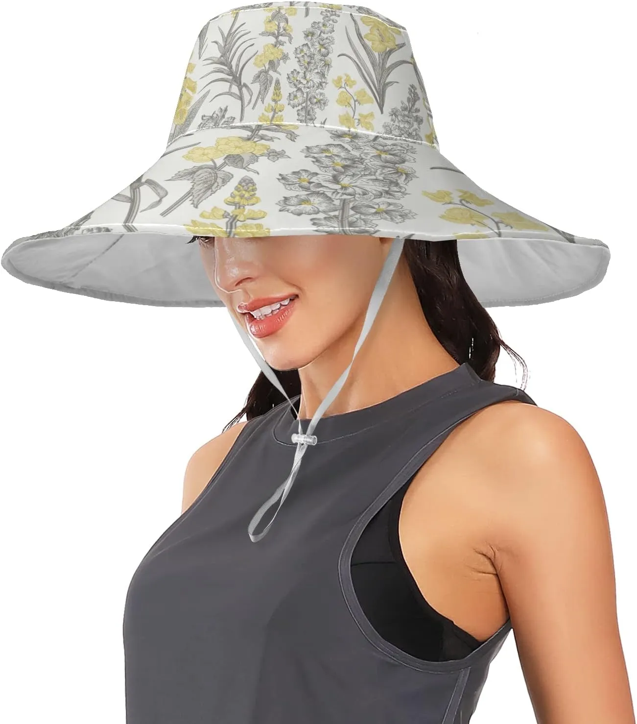 Women's Wide Brimmed Sunhats Sun Beach Hat Water-Resistant Summer Hat Visor Uv Protection Cap for Women Outdoor