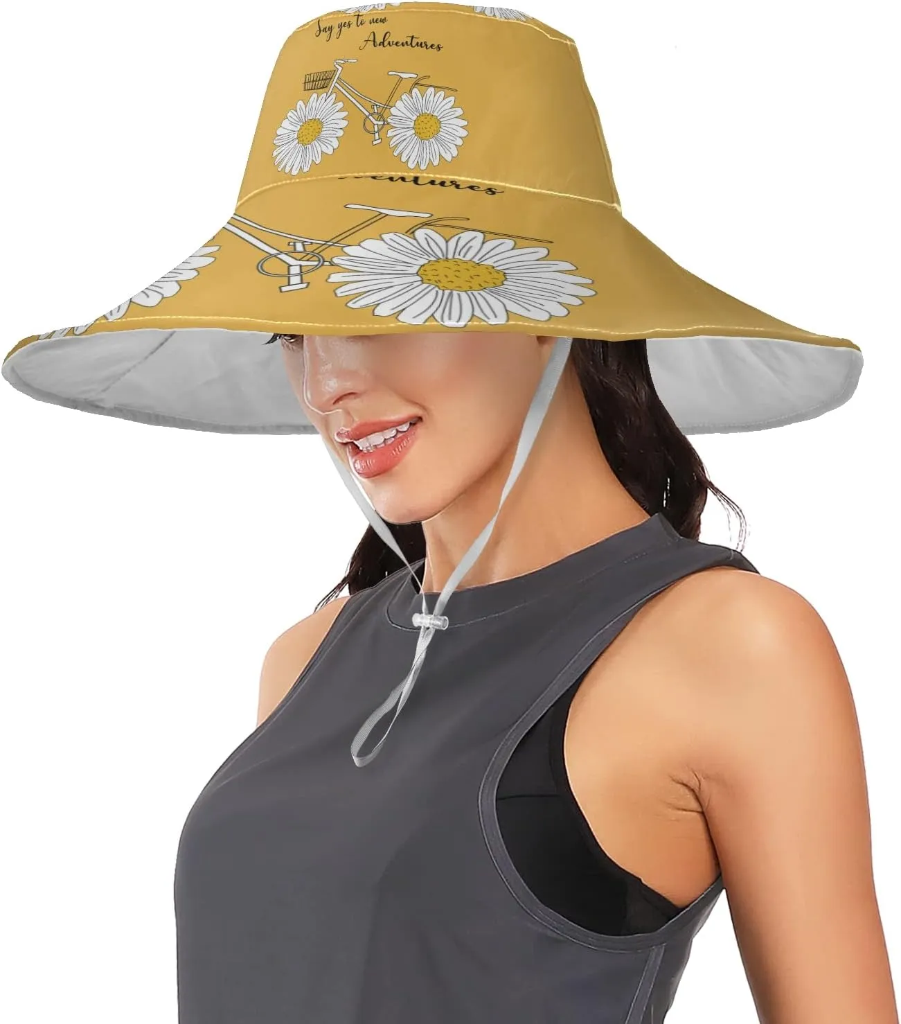 Women's Wide Brimmed Sunhats Sun Beach Hat Water-Resistant Summer Hat Visor Uv Protection Cap for Women Outdoor