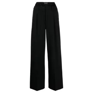Wool Low-Rise Tailored Trouser With Pre-Styled Logo Boxer Waistband