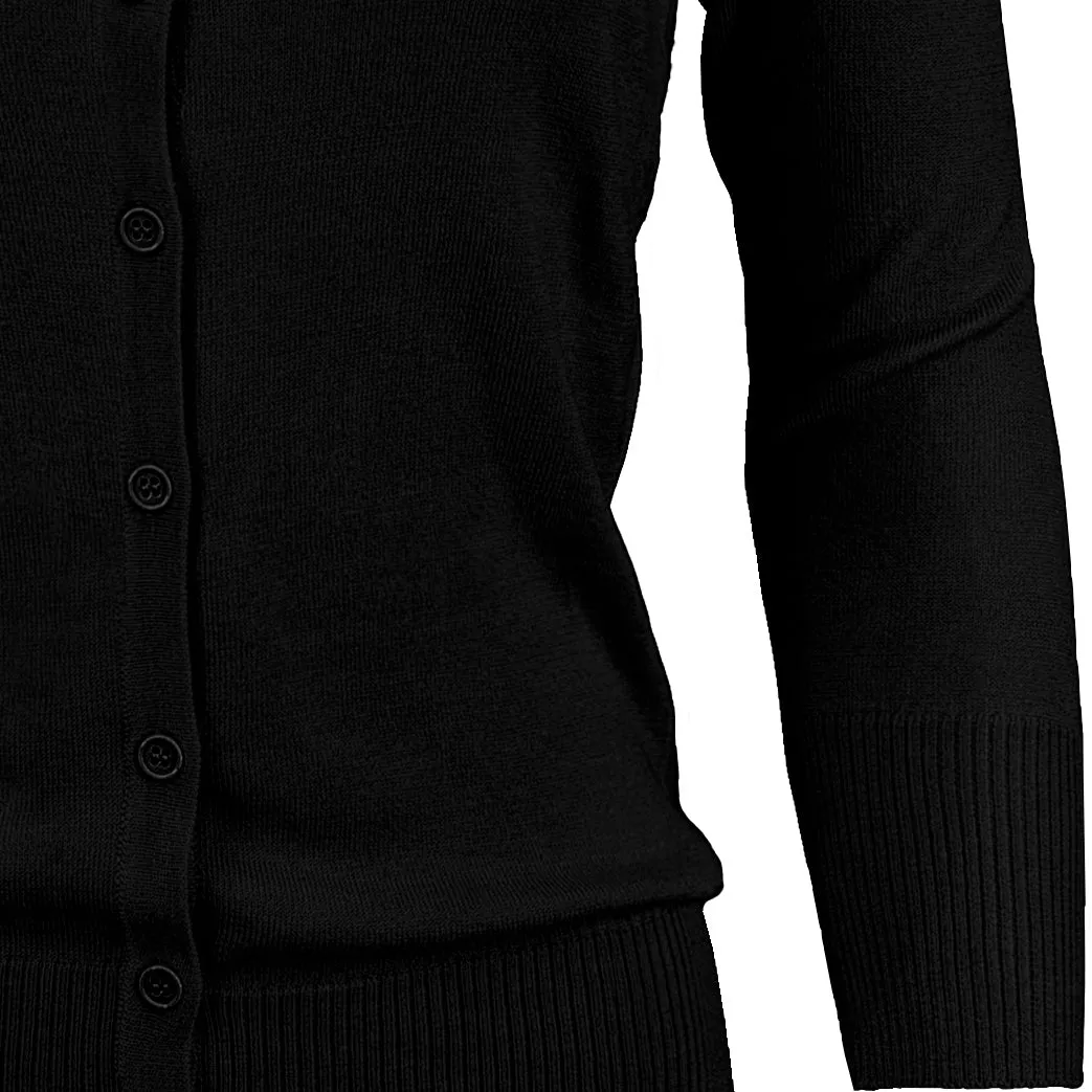YEMAK Women's 3/4 Sleeve Crewneck Cardigan Sweater CO079PL PLUS size (1X-3X) Color (1 of 2)
